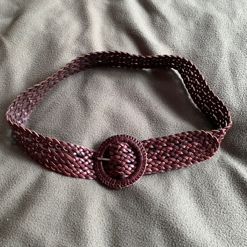American Eagle Outfitters brown, braided leather belt.  Size XS/S.